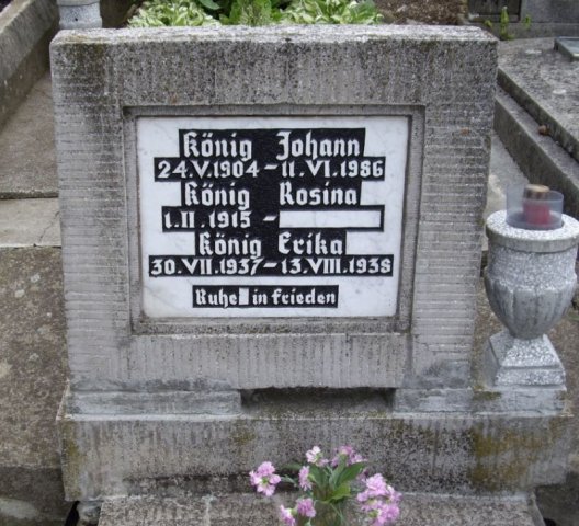 Koenig Johann 1904-1986 Grabstein